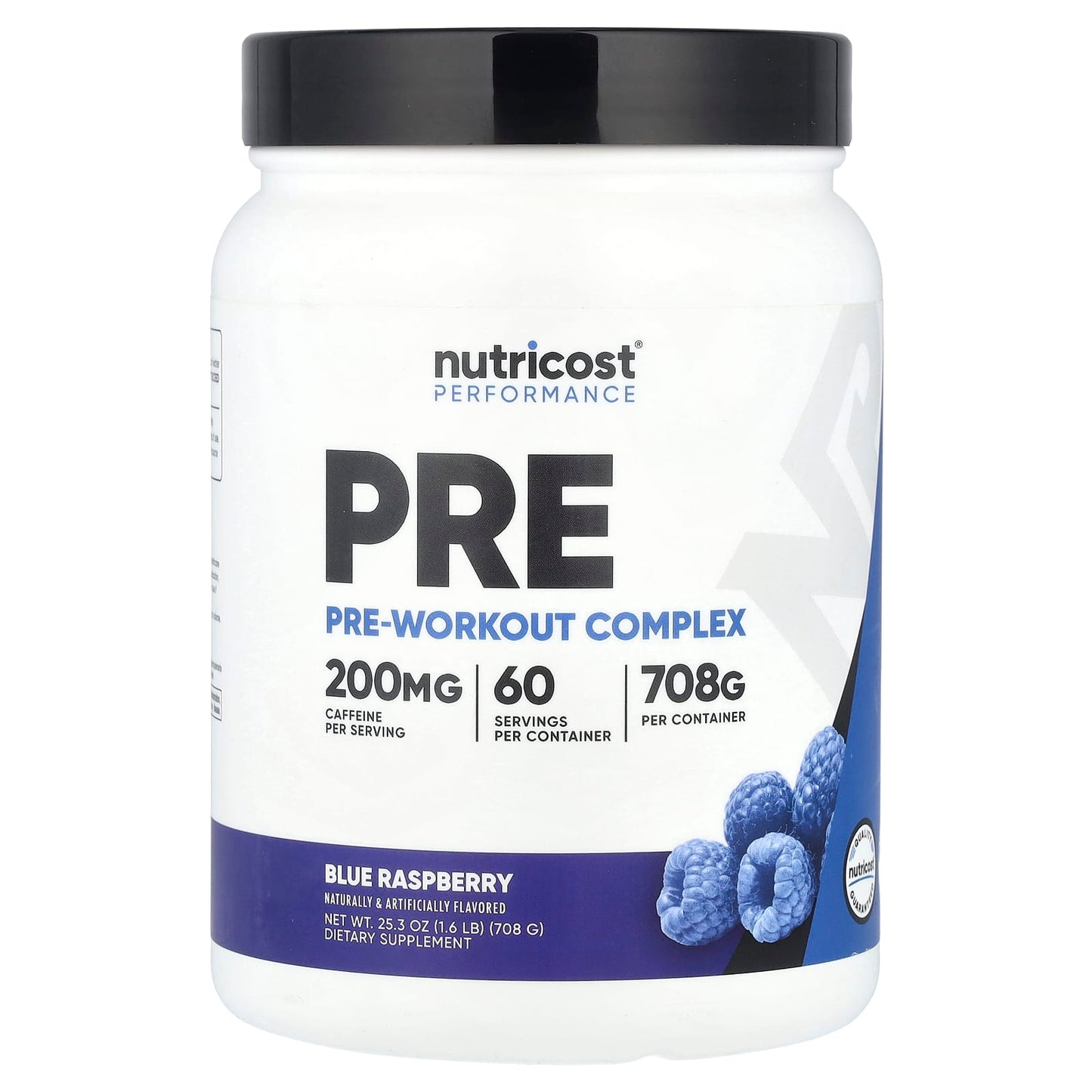 Nutricost, Performance, Pre-Workout Complex, Blue Raspberry, 1.6 lb (708 g) - Image 1