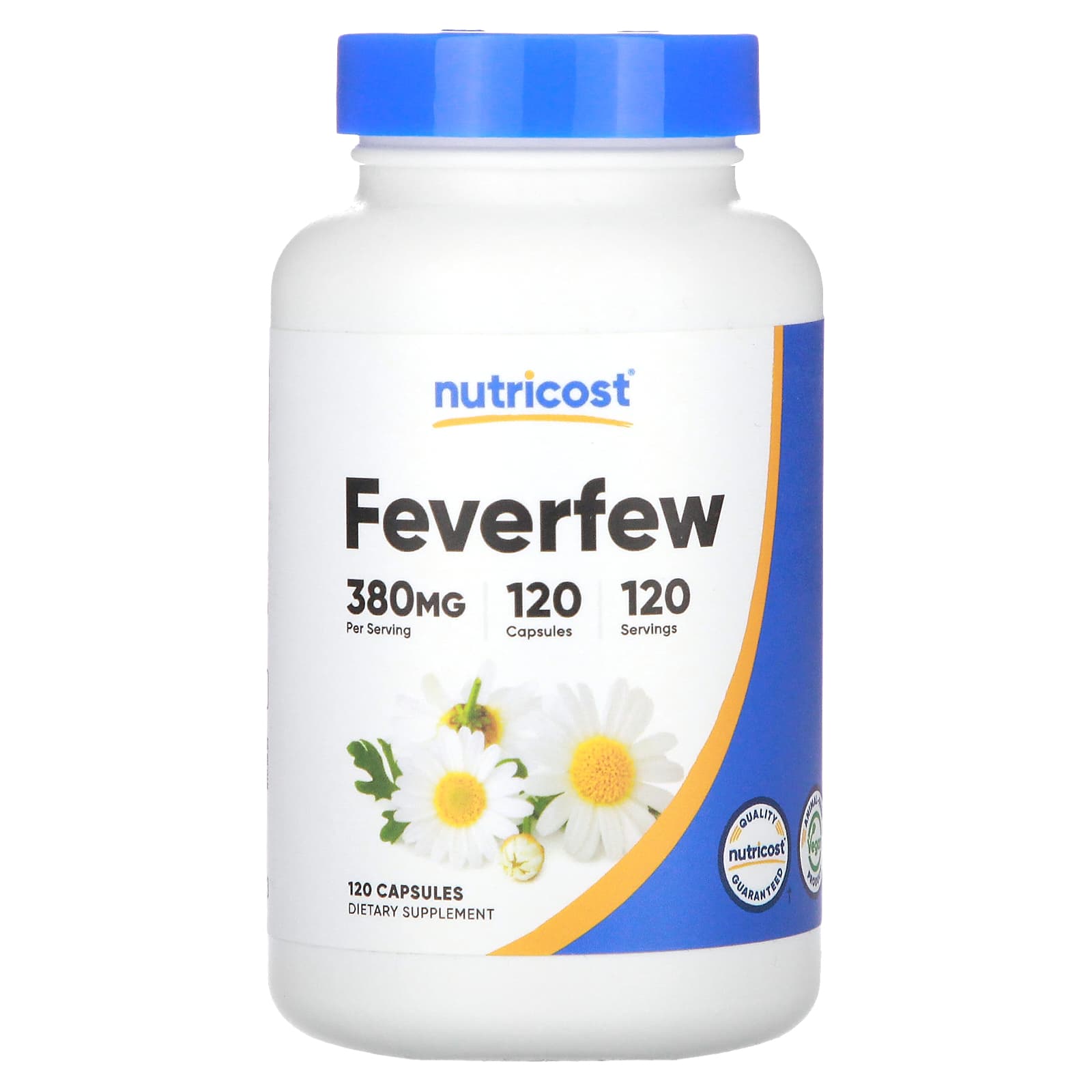 Nutricost, Feverfew, 380 mg, 120 Capsules - Image 1