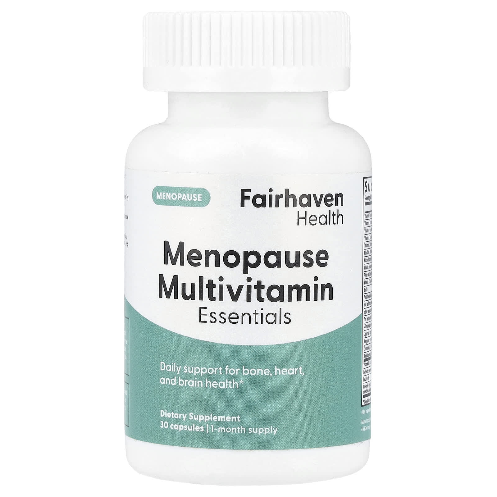 Peri & Postmenopausal Multivitamin for Bone, Heart, and Brain Health, 30 Capsules - Image 1