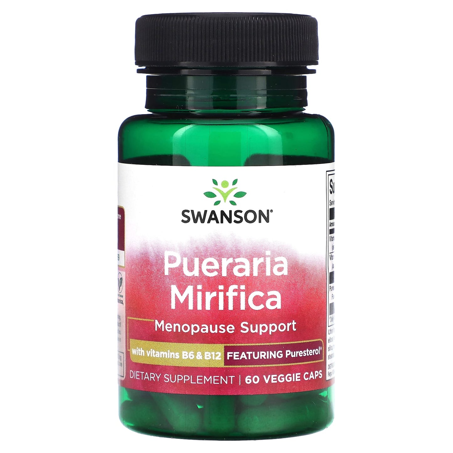 Swanson, Pueraria Mirifica with Vitamins B6 & B12, 60 Veggie Caps - Image 1
