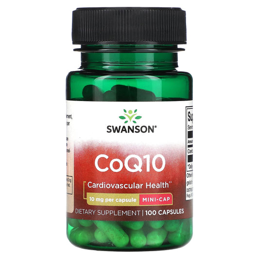 Swanson, CoQ10, 10 mg, 100 Capsules - Image 1