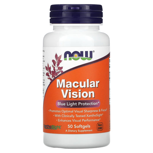 NOW Foods, Macular Vision, 50 Softgels - Image 1