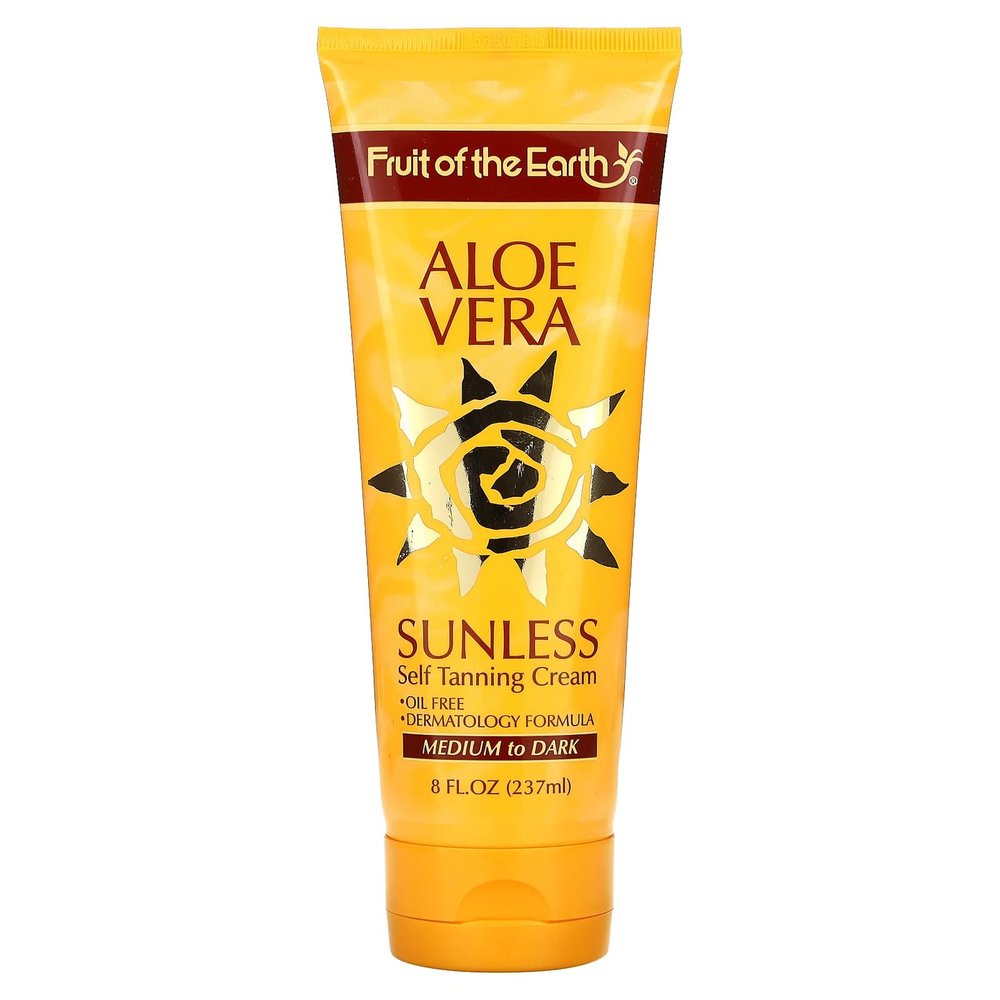 Fruit of the Earth Medium to Dark Sunless Self Tanning Cream, 8 fl oz - Image 1