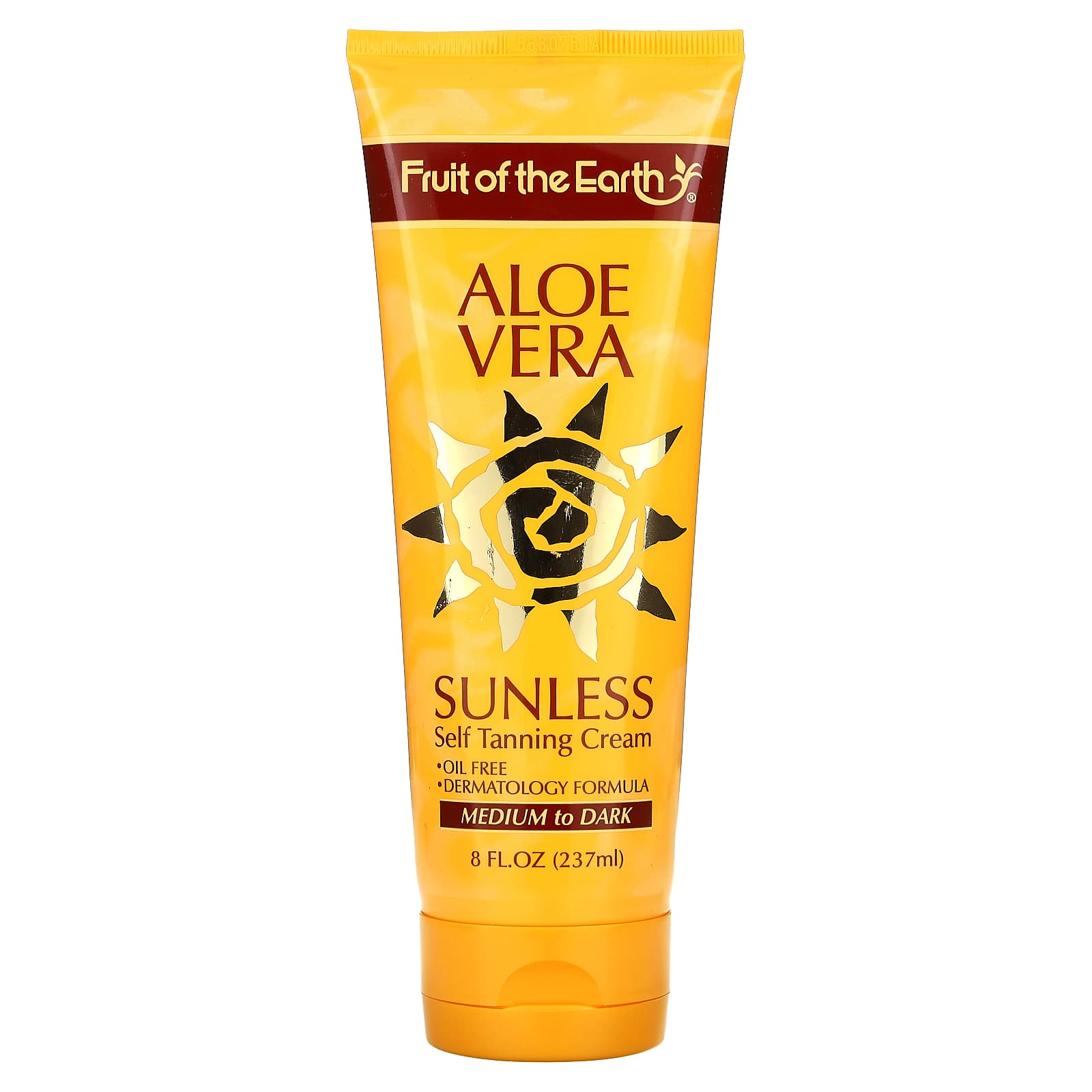 Fruit of the Earth Medium to Dark Sunless Self Tanning Cream, 8 fl oz - Image 1