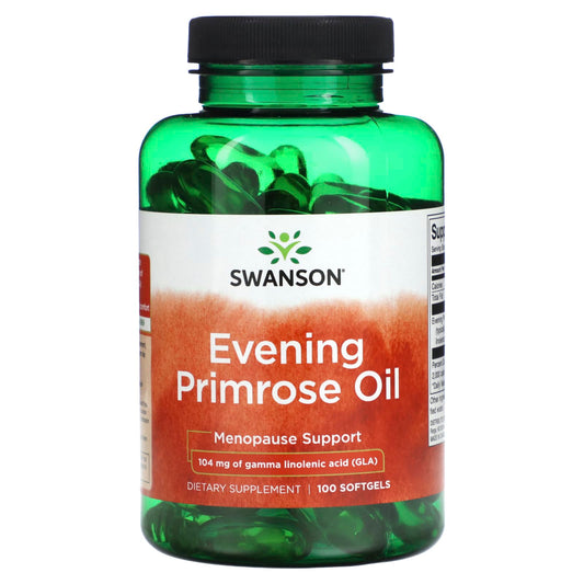 Swanson, Evening Primrose Oil, 104 mg , 100 Softgels - Image 1