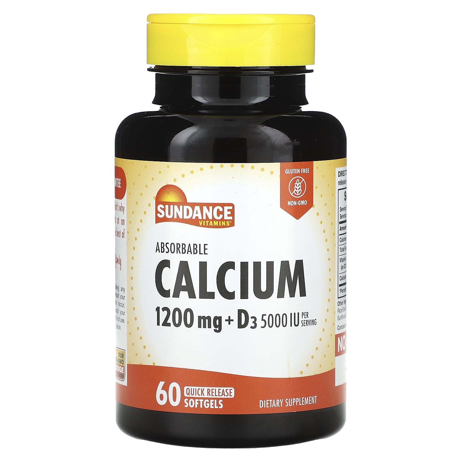 Sundance Vitamins, Absorbable Calcium + D3, 60 Quick Release Softgels - Image 1