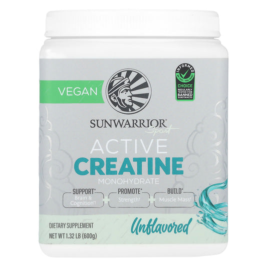 Sunwarrior, Sport, Active Creatine Monohydrate, Unflavored, 1.32 lb (600 g) - Image 1