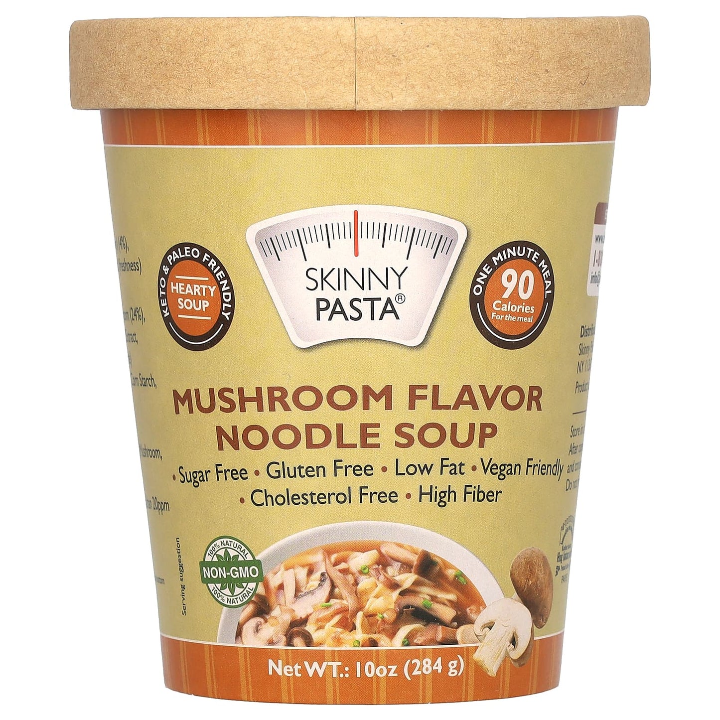 Skinny Pasta, Noodle Soup, Mushroom , 10 oz (284 g) - Image 1