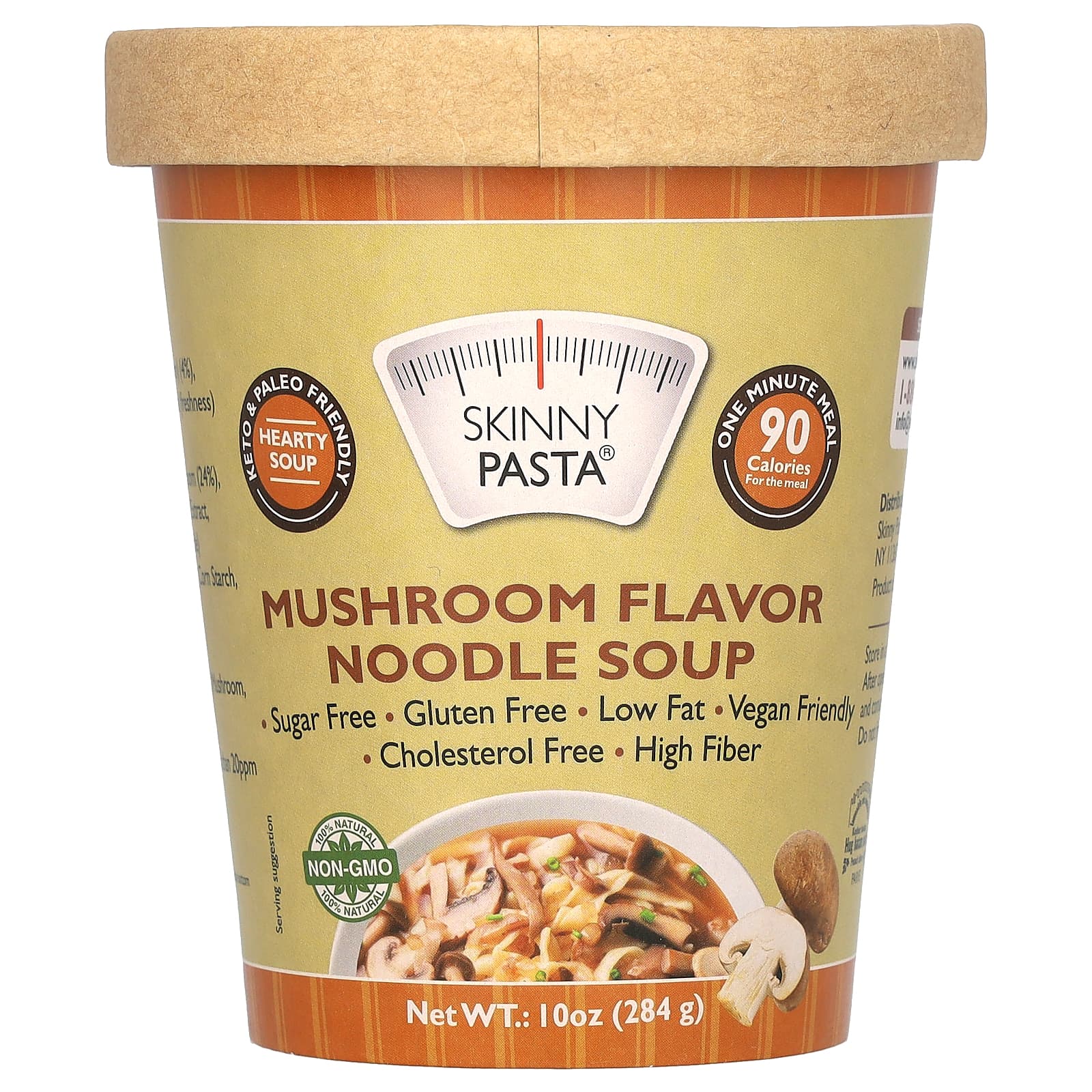 Skinny Pasta, Noodle Soup, Mushroom , 10 oz (284 g) - Image 1
