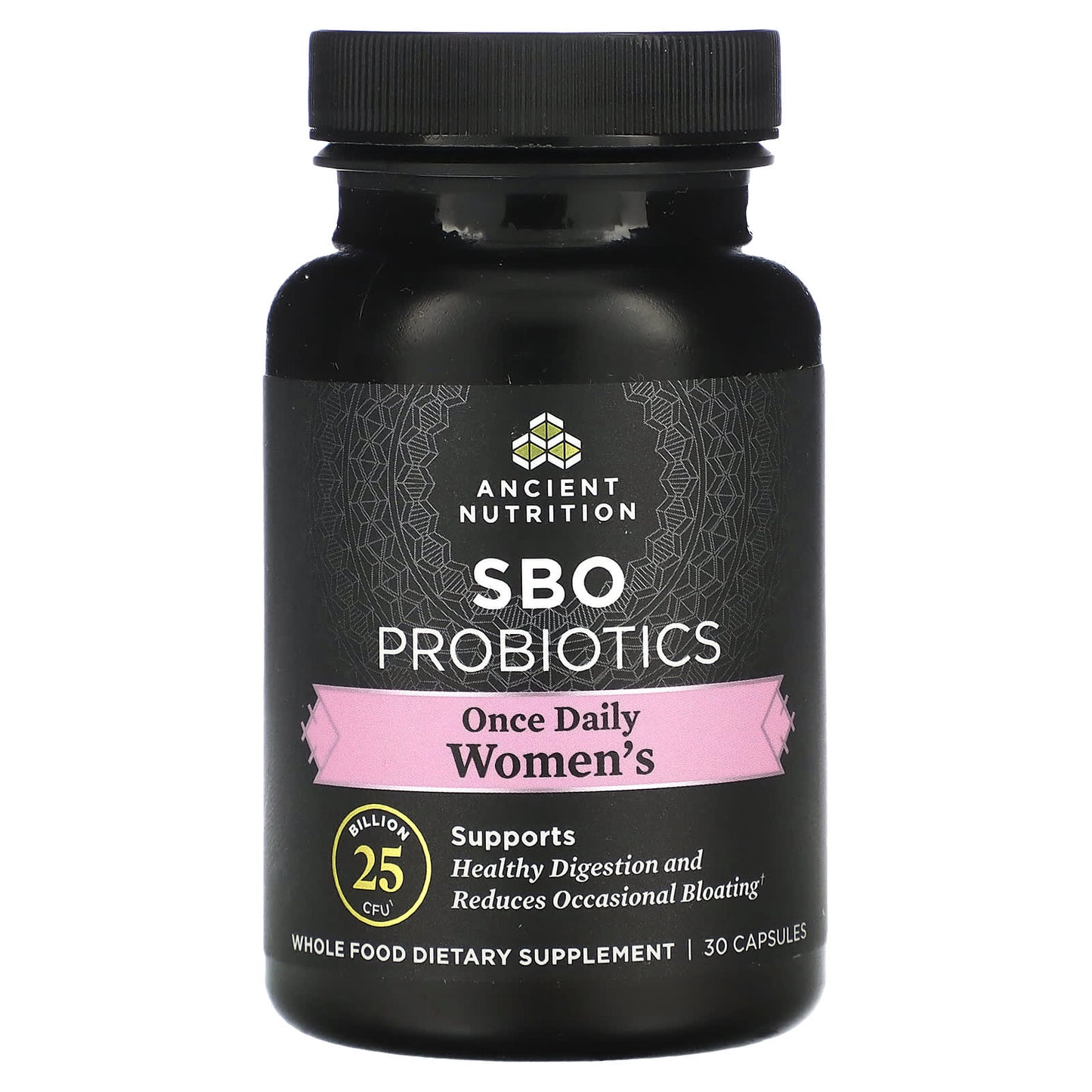 Ancient Nutrition SBO Probiotics for Women's Health, 25 Billion CFU, 30 Capsules - Image 1