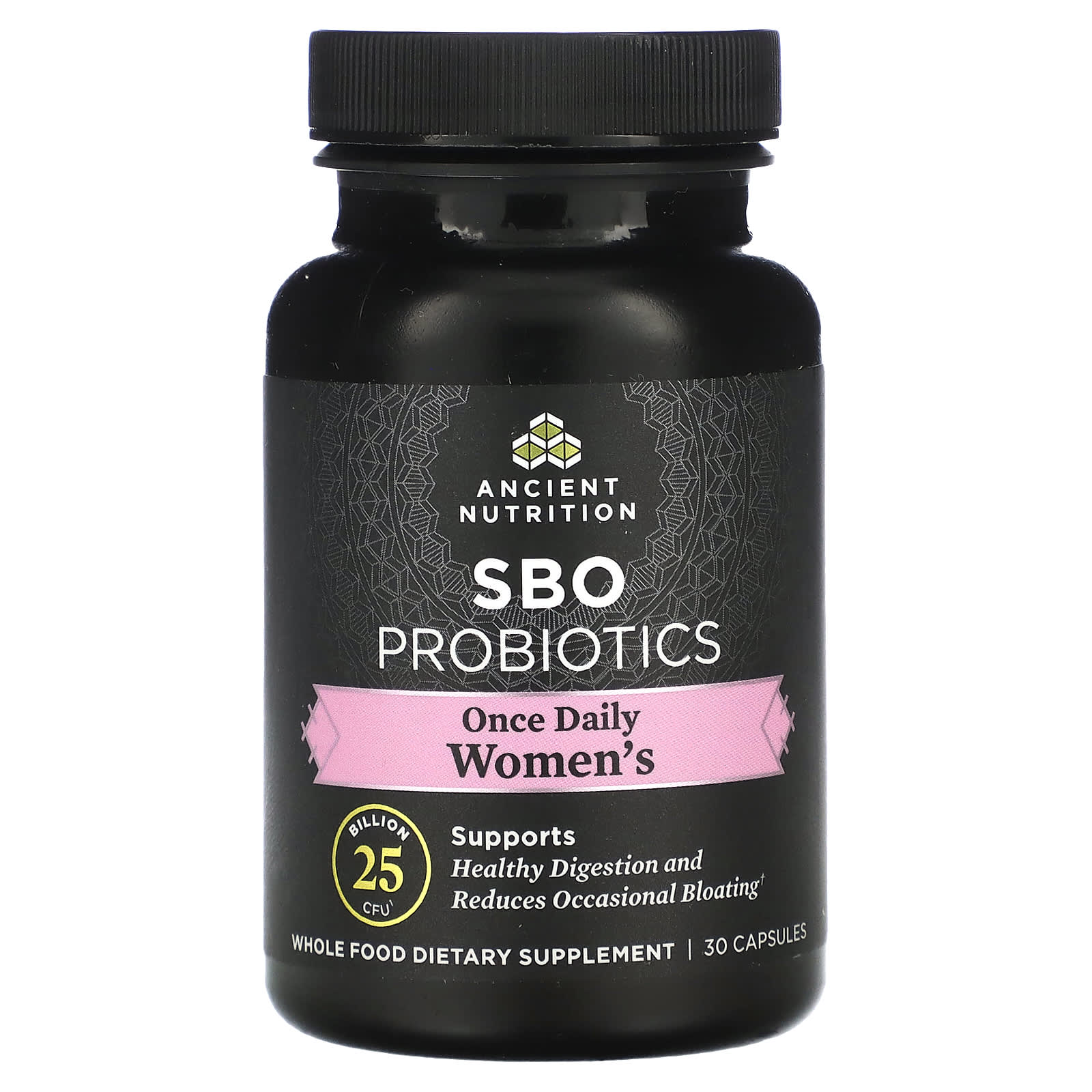 Ancient Nutrition SBO Probiotics for Women's Health, 25 Billion CFU, 30 Capsules - Image 1