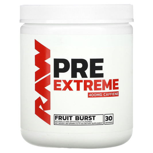 Raw Nutrition, Pre Extreme, Fruit Burst, 13.75 oz (390 g) - Image 1