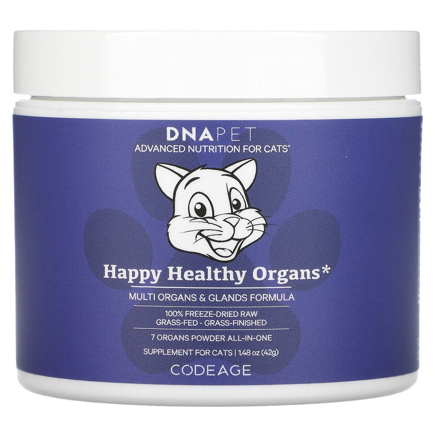 Codeage Happy Healthy Organs Supplement for Cats - 1.48 oz - Image 1