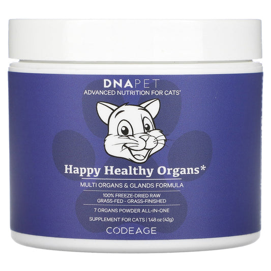 Codeage Happy Healthy Organs Supplement for Cats - 1.48 oz - Image 1