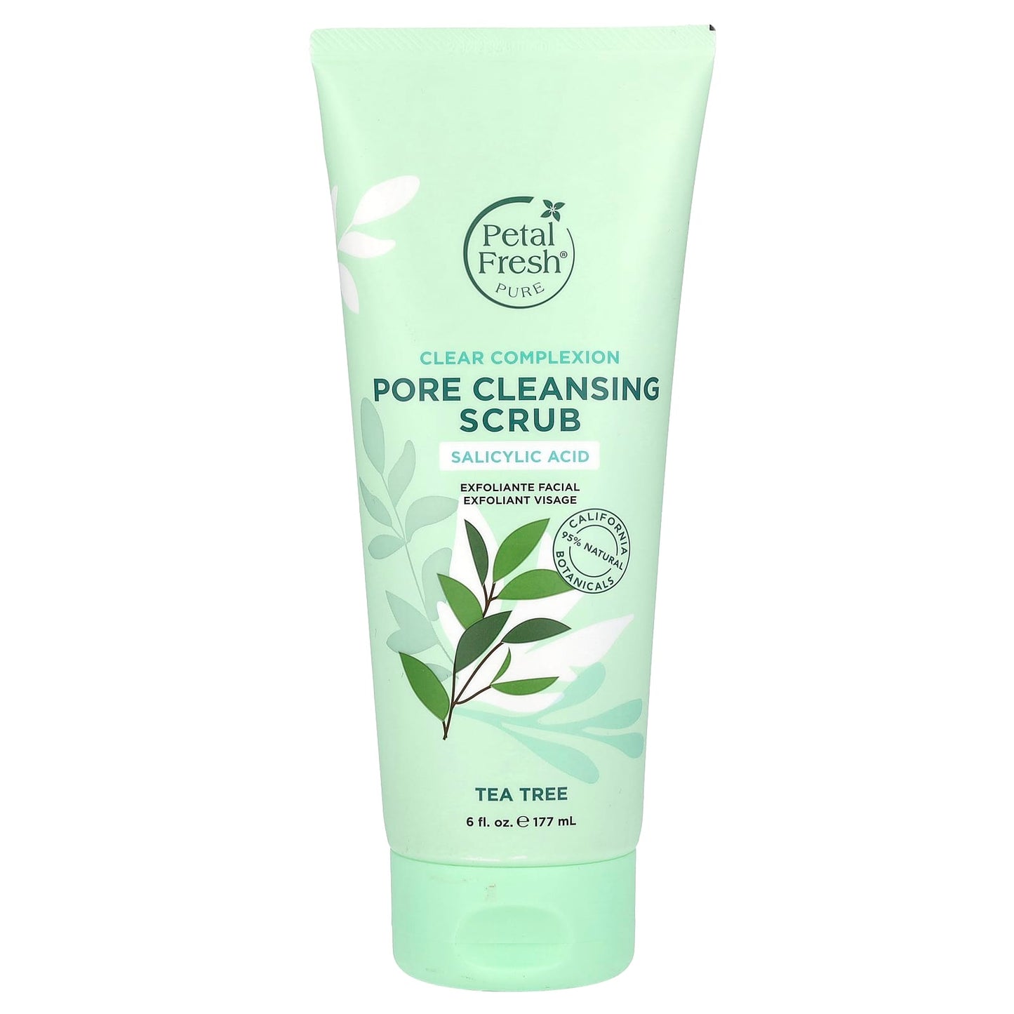 Petal Fresh, Pure, Clear Complexion Pore Cleansing Scrub, Tea Tree, 6 fl oz (177 ml) - Image 1