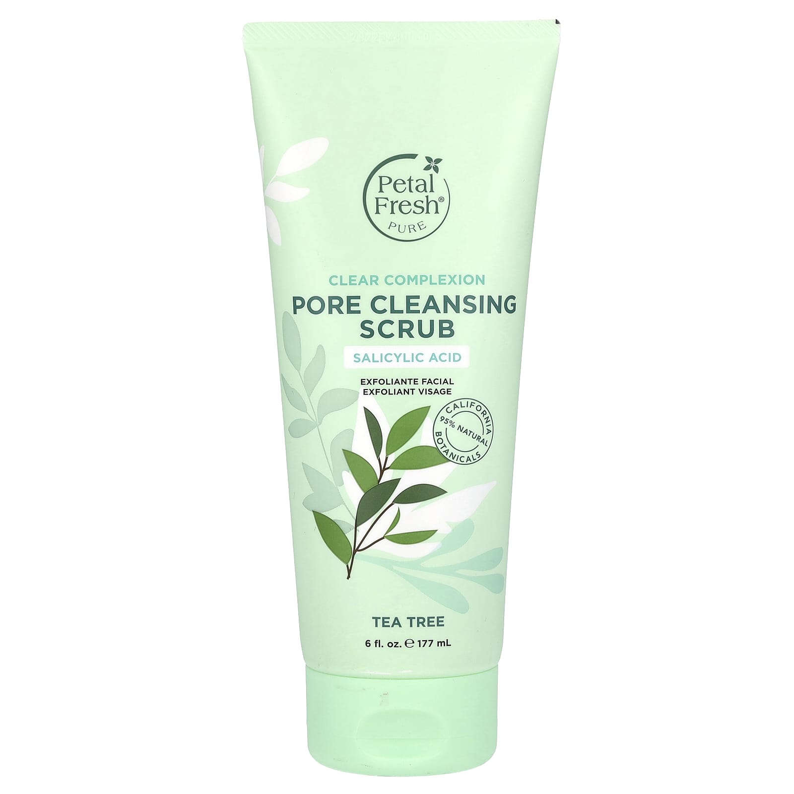 Petal Fresh, Pure, Clear Complexion Pore Cleansing Scrub, Tea Tree, 6 fl oz (177 ml) - Image 1