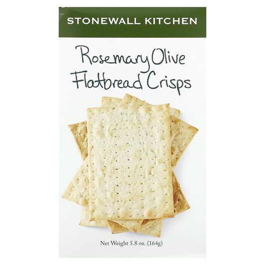 Stonewall Kitchen, Rosemary Olive Flatbread Crisps, 5.8 oz (164 g) - Image 1