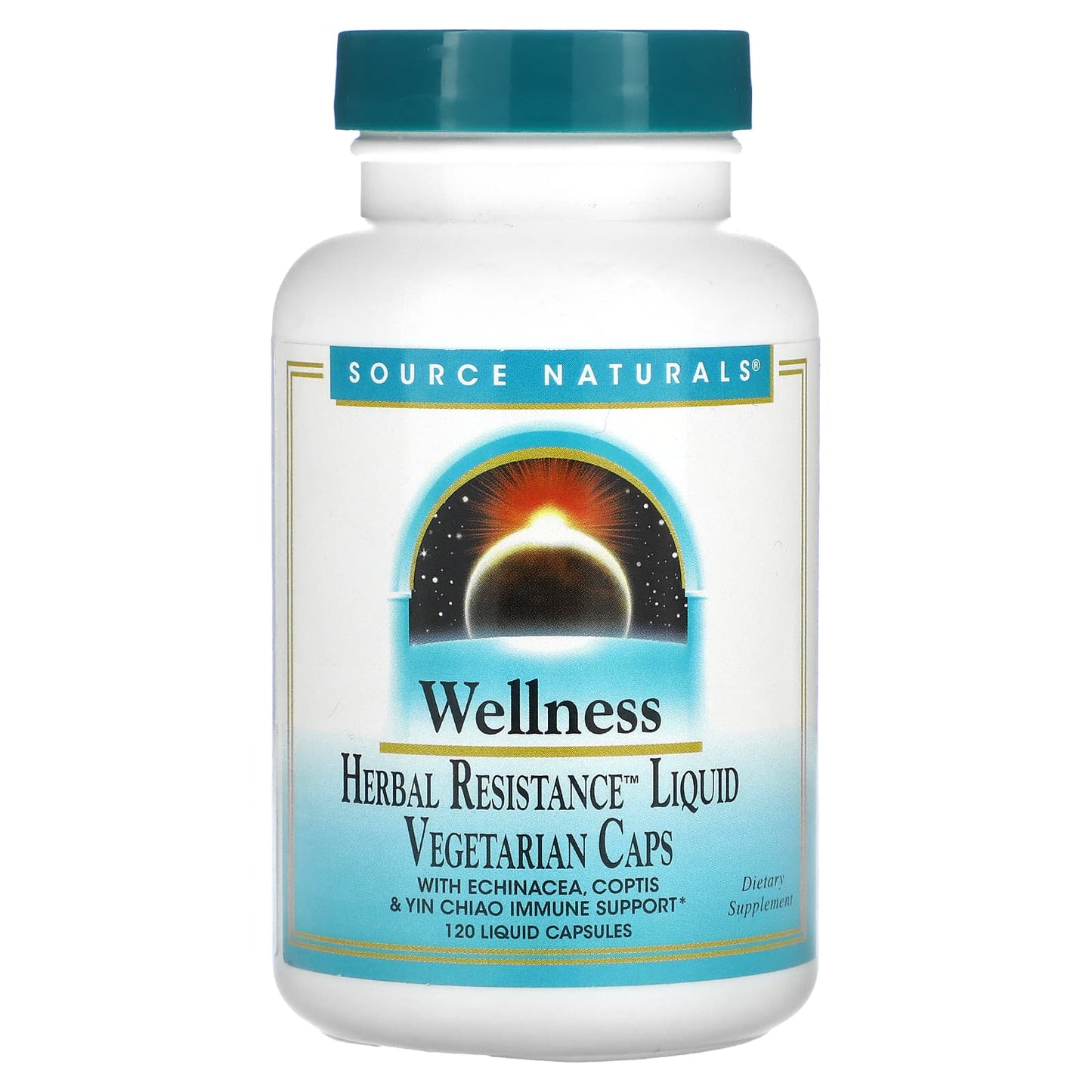 Source Naturals, Wellness Herbal Resistance Liquid, 120 Liquid Capsules - Image 1