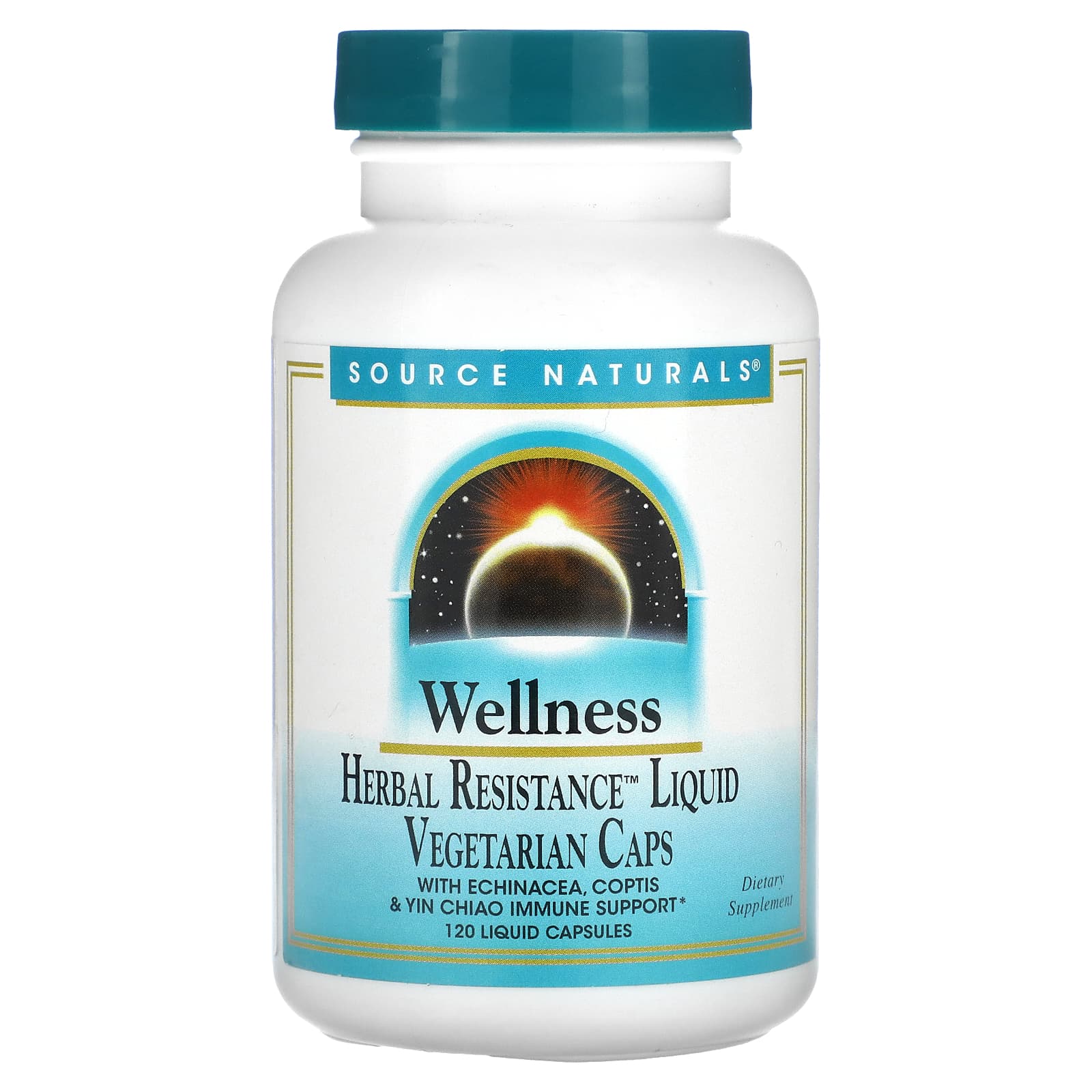 Source Naturals, Wellness Herbal Resistance Liquid, 120 Liquid Capsules - Image 1