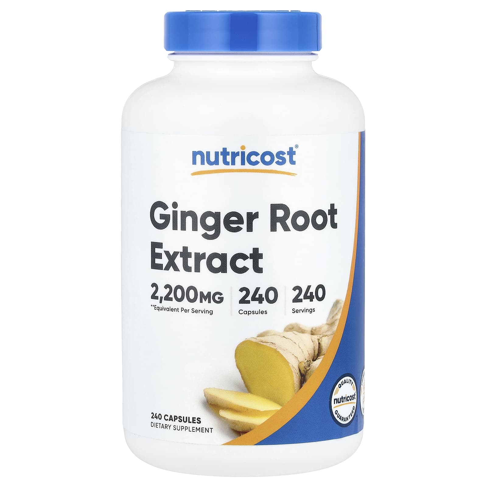 Nutricost, Ginger Root Extract , 2,200 mg, 240 Capsules - Image 1