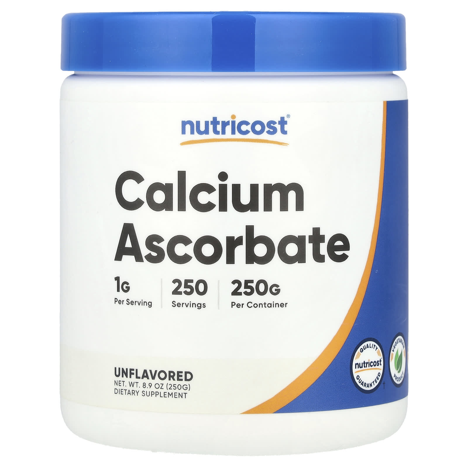 Nutricost, Calcium Ascorbate, Unflavored, 8.9 oz (250 g) - Image 1