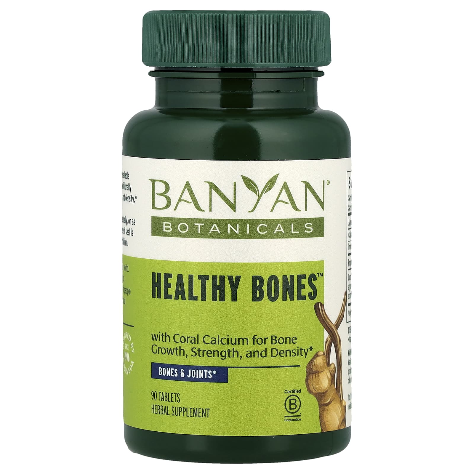 Banyan Botanicals Healthy Bones Coral Calcium Supplement 90 Tablets - Image 1