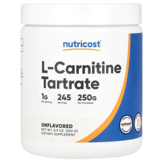 Nutricost, L-Carnitine Tartrate, Unflavored, 8.9 oz (250 g) - Image 1