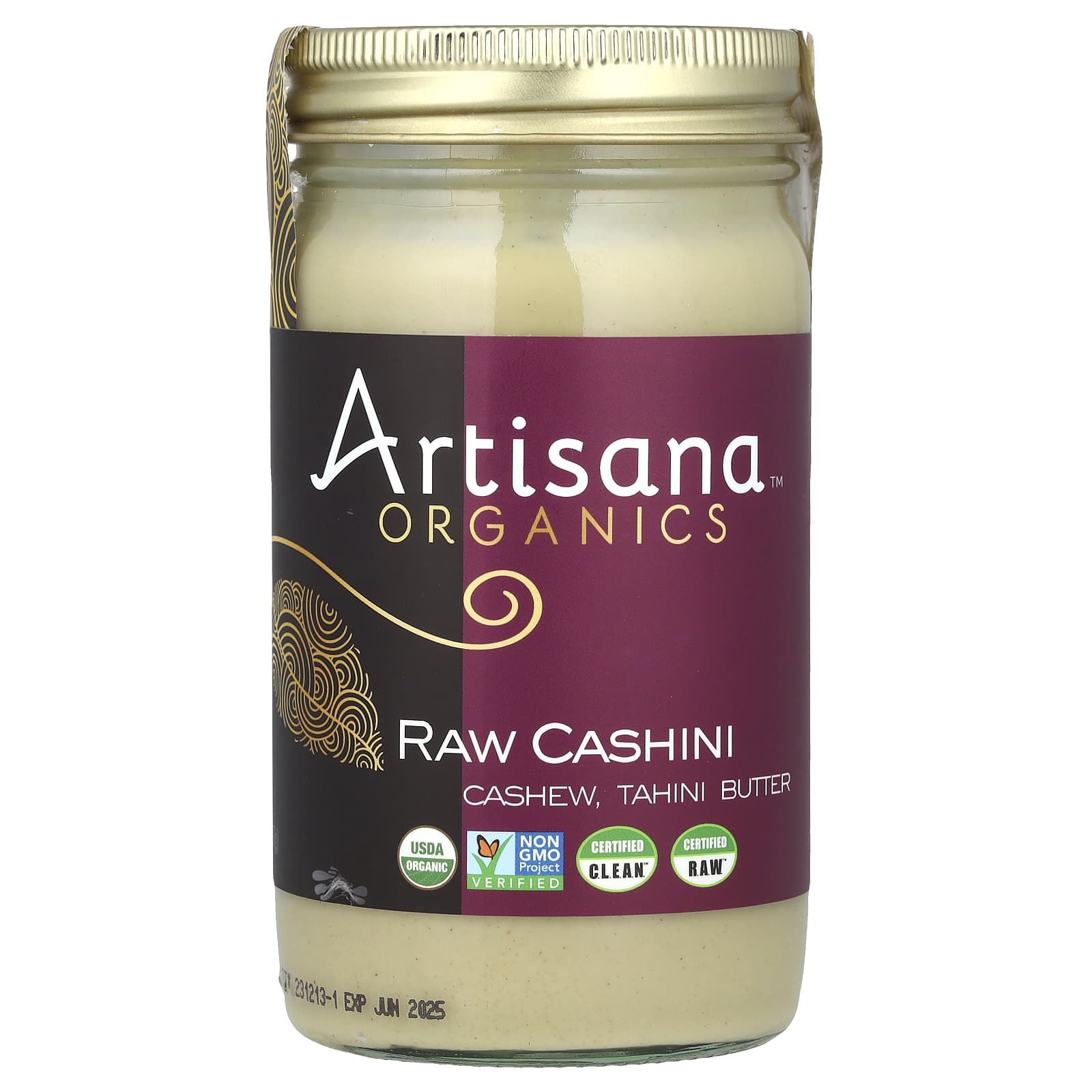 Raw Organic Cashew & Tahini Butter by Artisana - 14 oz (397g) - Image 1