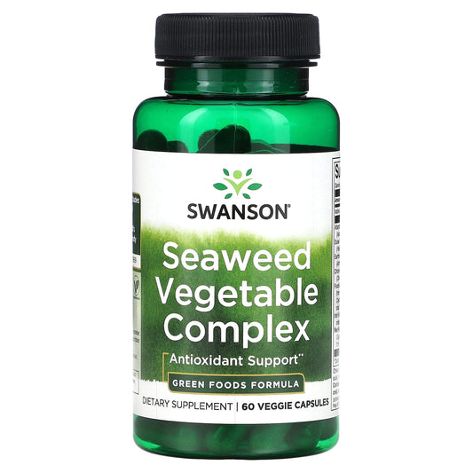 Swanson, Seaweed Vegetable Complex, 60 Veggie Capsules - Image 1