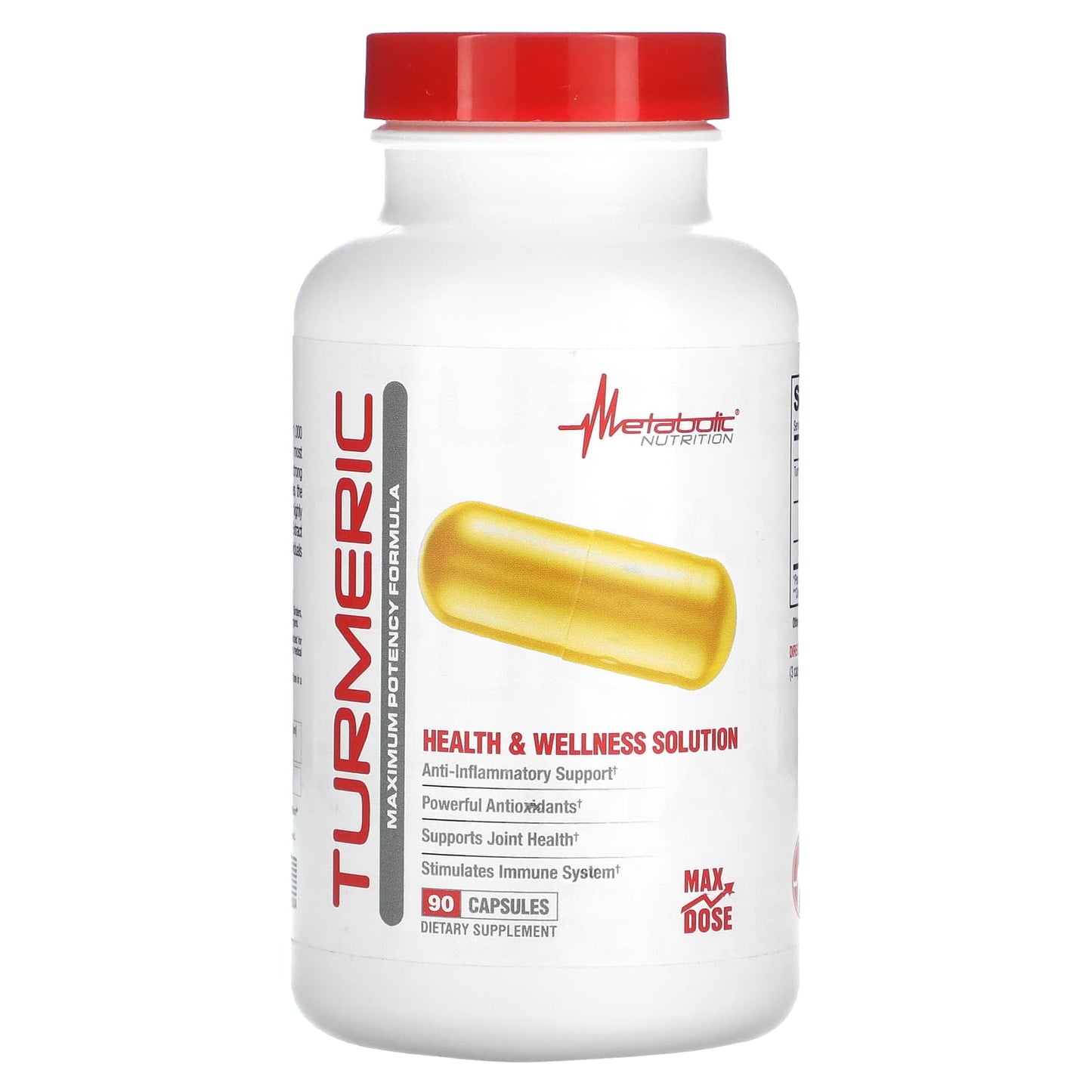 Metabolic Nutrition, Turmeric, 90 Capsules - Image 1