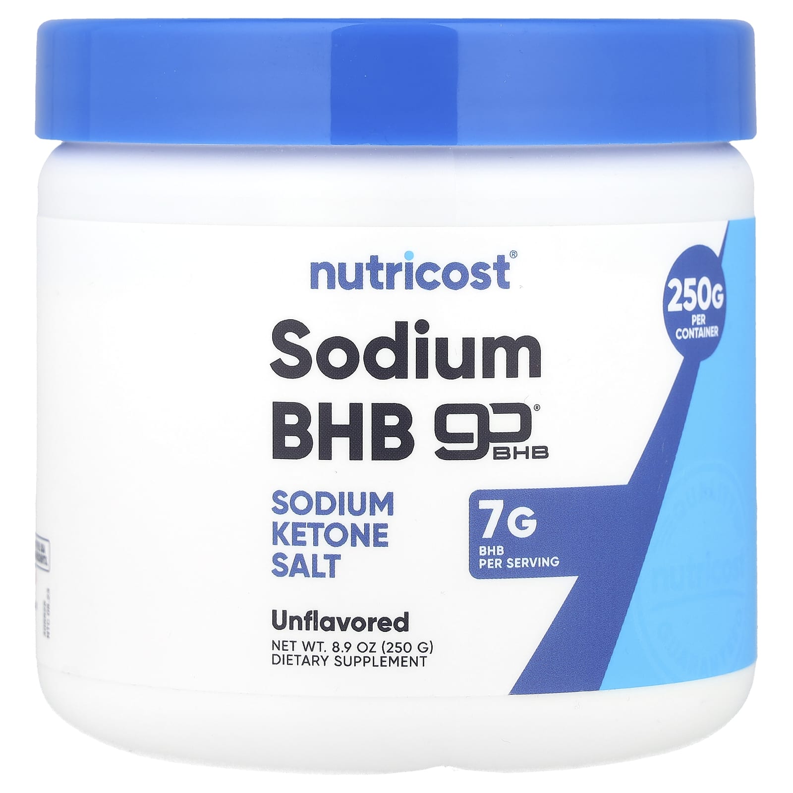 Nutricost, Sodium BHB, goBHB®,  Unflavored, 8.9 oz (250 g) - Image 1