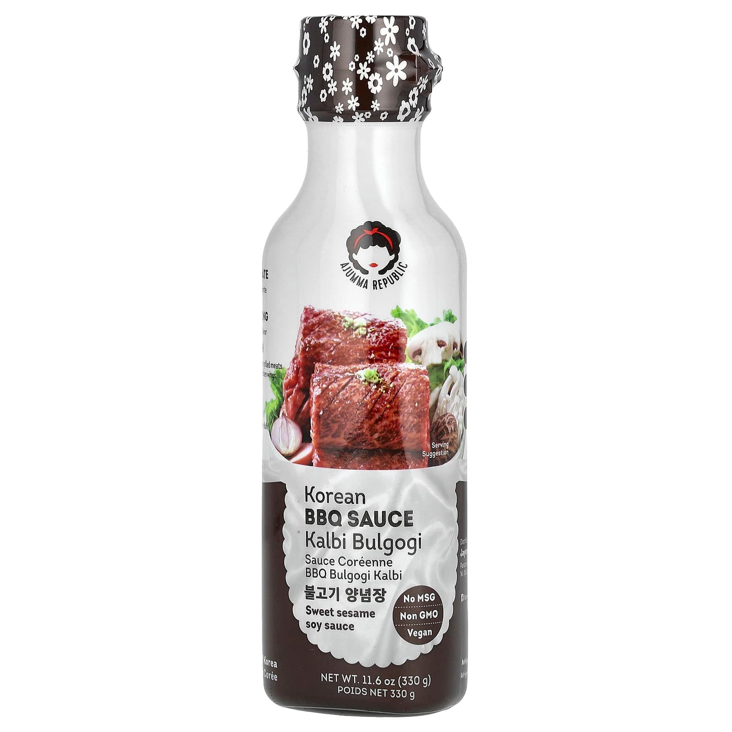 Jayone Korean BBQ Sauce, Kalbi Bulgogi, Non-GMO and Vegan, 11.6 oz (330g) - Image 1