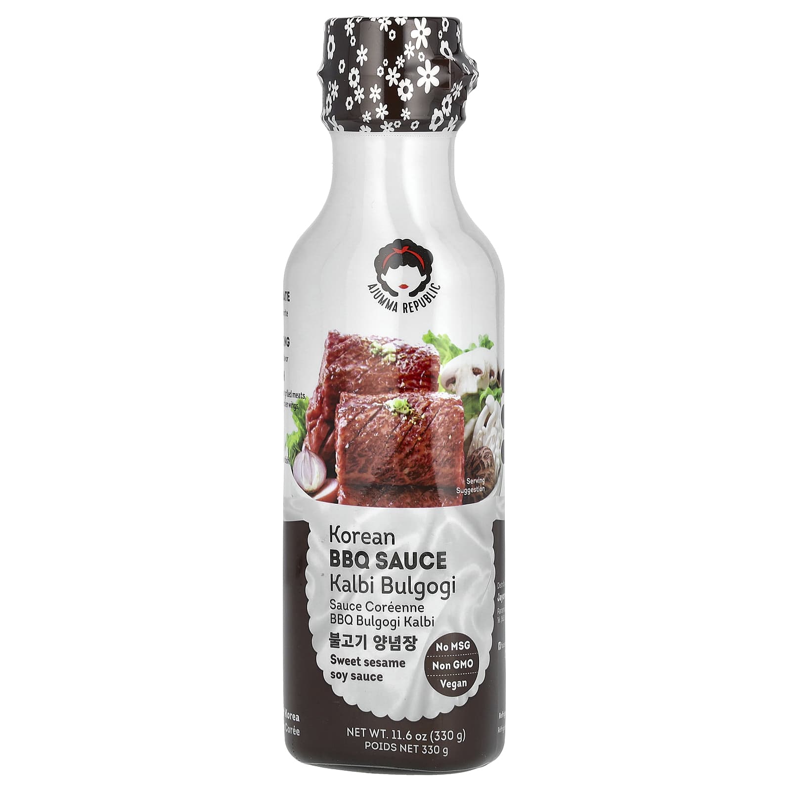 Jayone Korean BBQ Sauce, Kalbi Bulgogi, Non-GMO and Vegan, 11.6 oz (330g) - Image 1