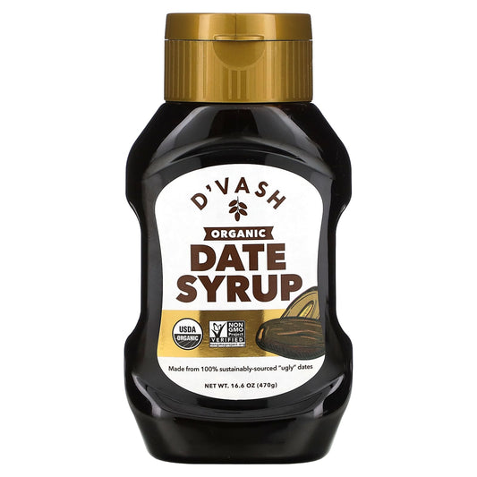 Organic Date Syrup by D'vash Organics - USDA Certified | 16.6 oz - Image 1
