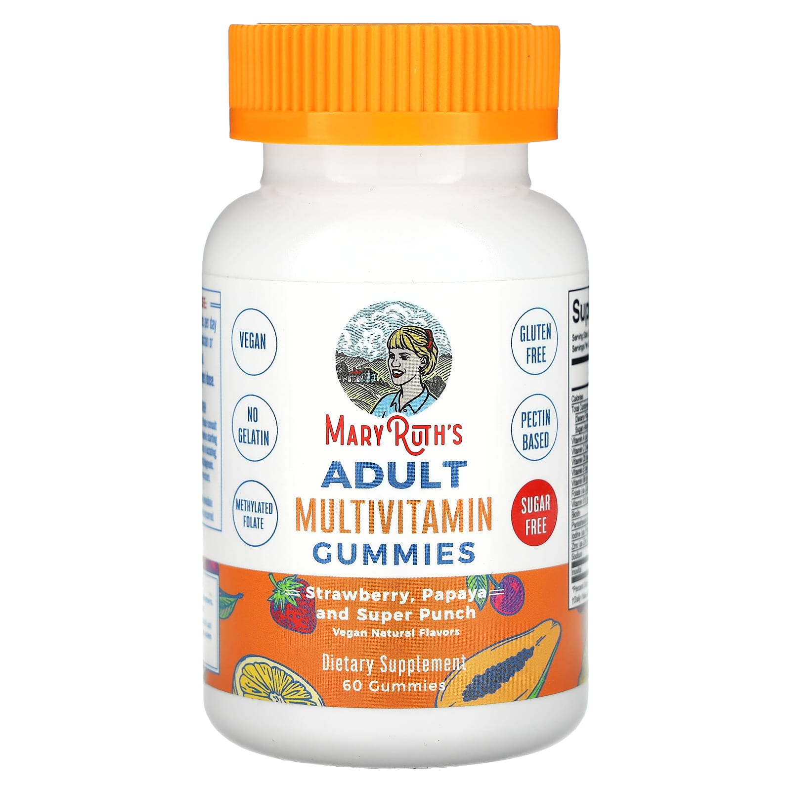MaryRuth's, Adult Multivitamin, Strawberry, Papaya and Super Punch, 60 Gummies - Image 1