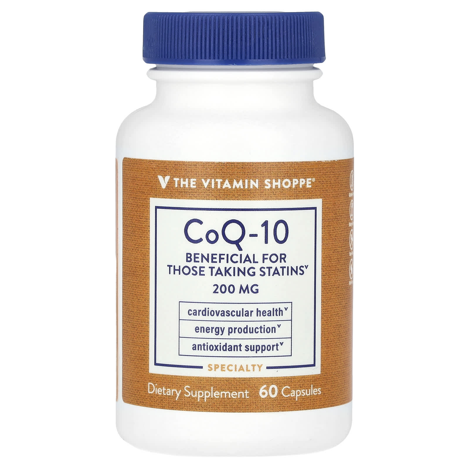 The Vitamin Shoppe, CoQ-10, 200 mg, 60 Capsules - Image 1