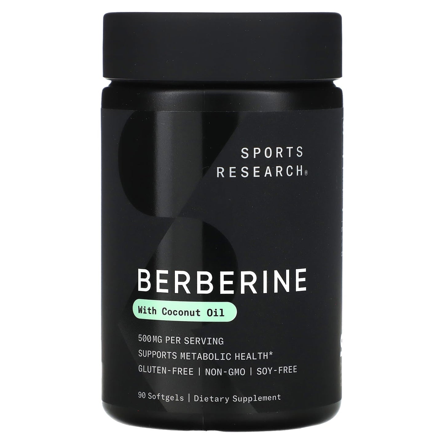 Sports Research, Berberine With Coconut Oil, 500 mg, 90 Softgels - Image 1