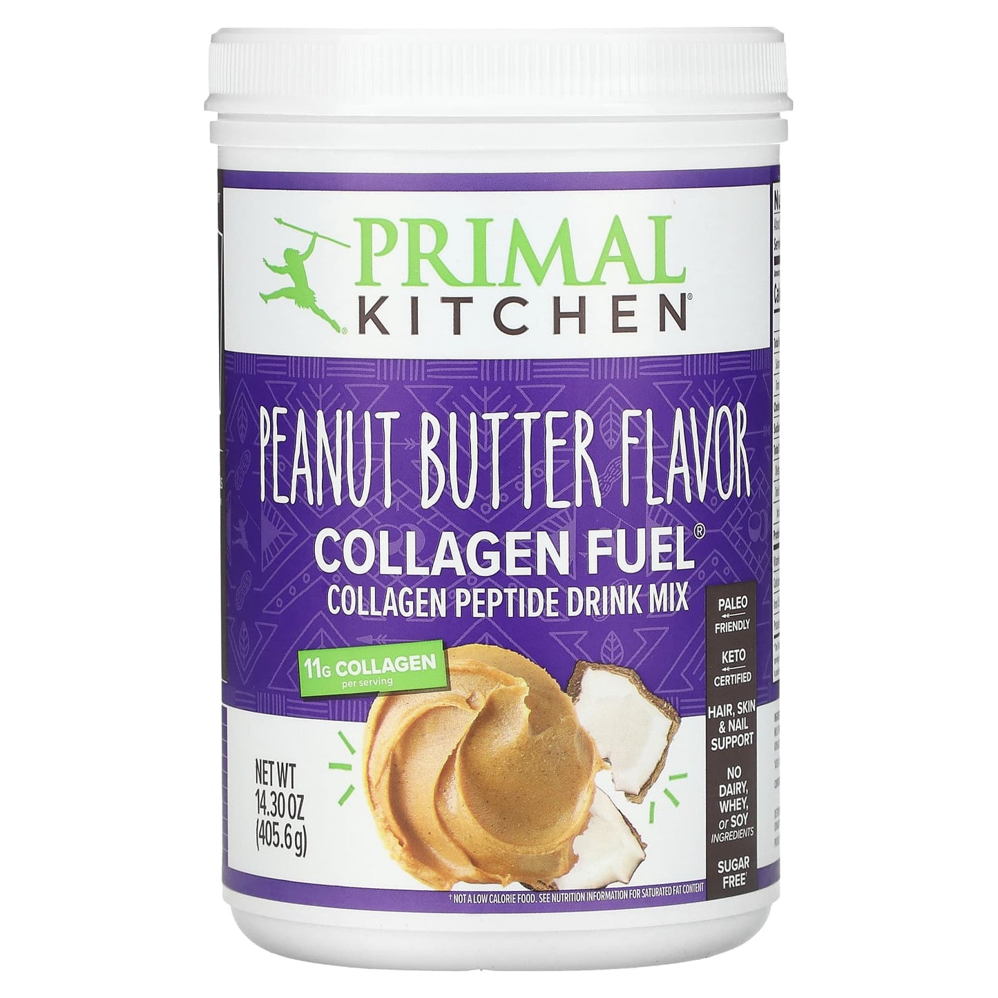 Primal Kitchen, Collagen Fuel, Peanut Butter, 14.3 oz (405.6 g) - Image 1