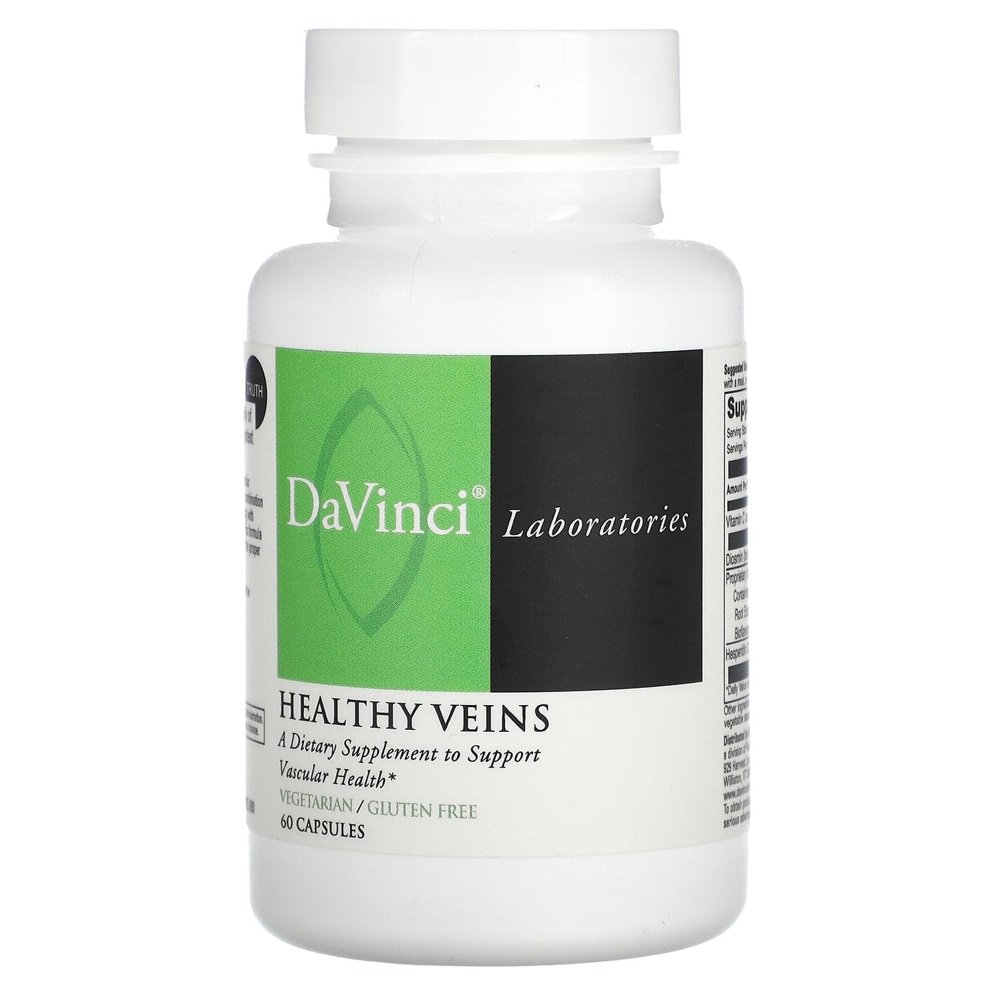 DaVinci Laboratories - Healthy Veins Support Supplement - 60 Capsules - Image 1