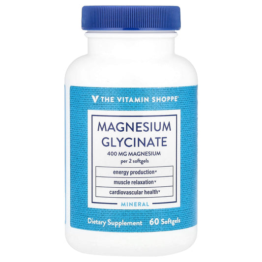 The Vitamin Shoppe, Magnesium Glycinate, 60 Softgels (200 mg per Softgel) - Image 1