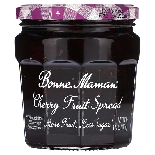 Bonne Maman Cherry Fruit Spread - 30% More Fruit & 38% Less Sugar - Image 1