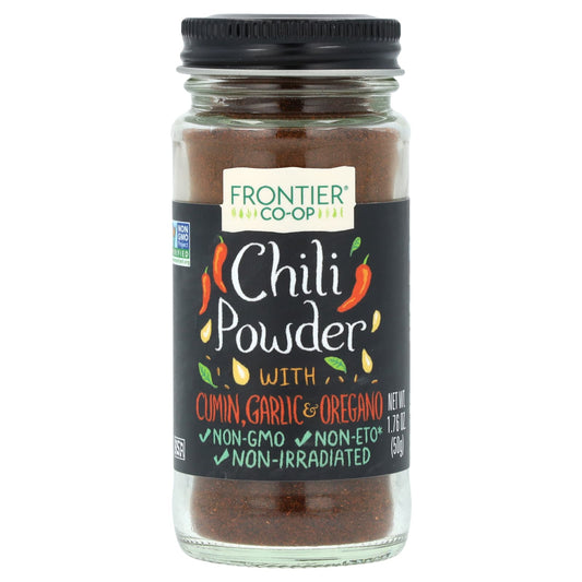Frontier Co-op Chili Powder Blend with Cumin, Garlic & Oregano, 1.76 oz - Image 1