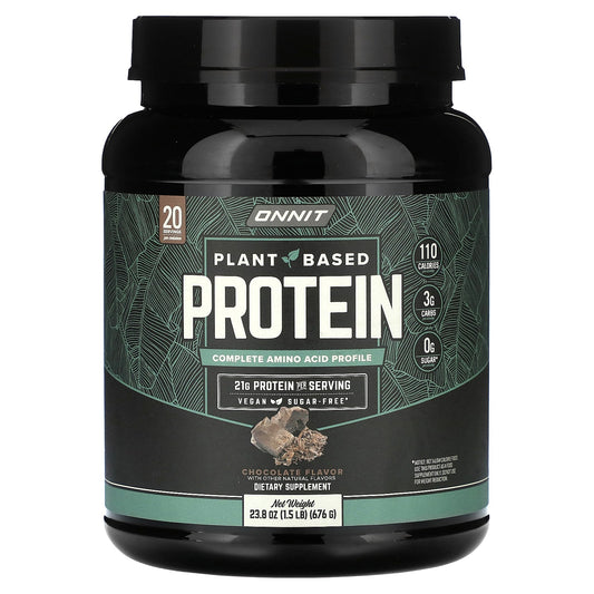 Onnit, Plant Based Protein, Chocolate, 1.5 lb (676 g) - Image 1