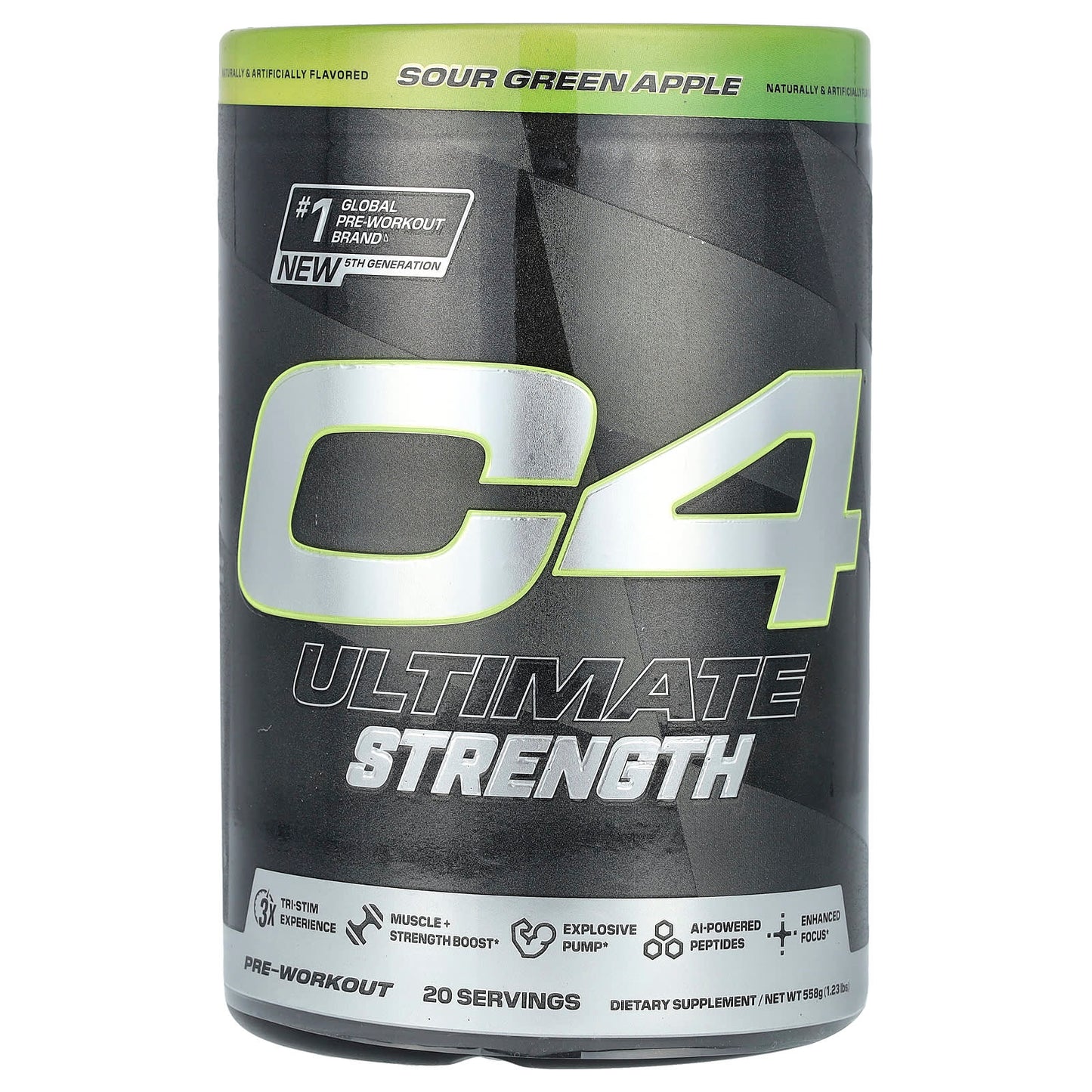 Cellucor C4 Ultimate Strength Pre-Workout - Sour Green Apple - Image 1