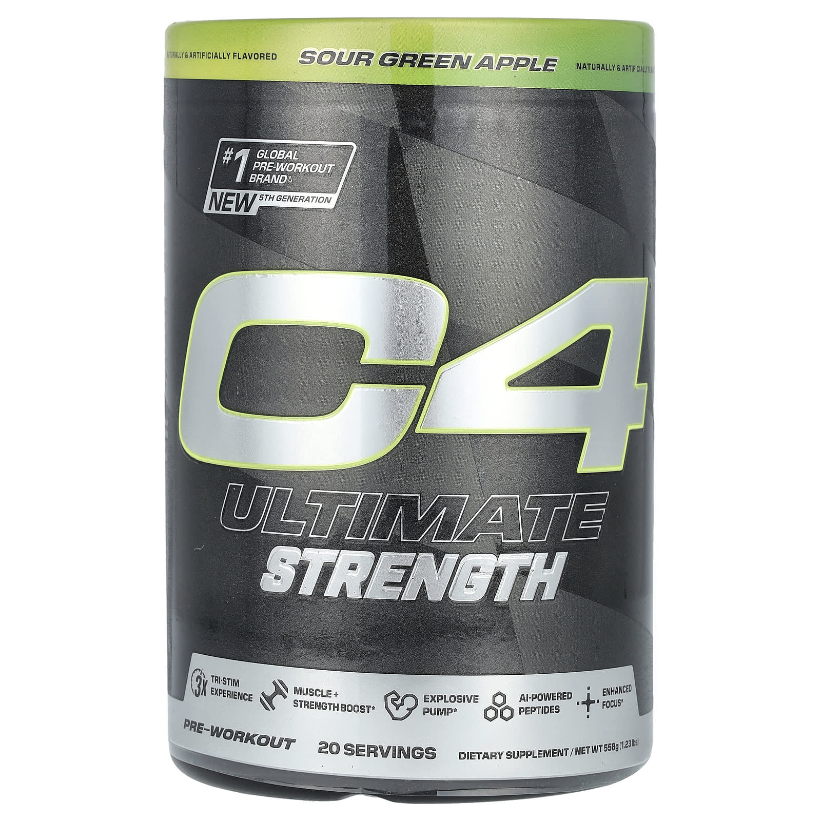 Cellucor C4 Ultimate Strength Pre-Workout - Sour Green Apple - Image 1