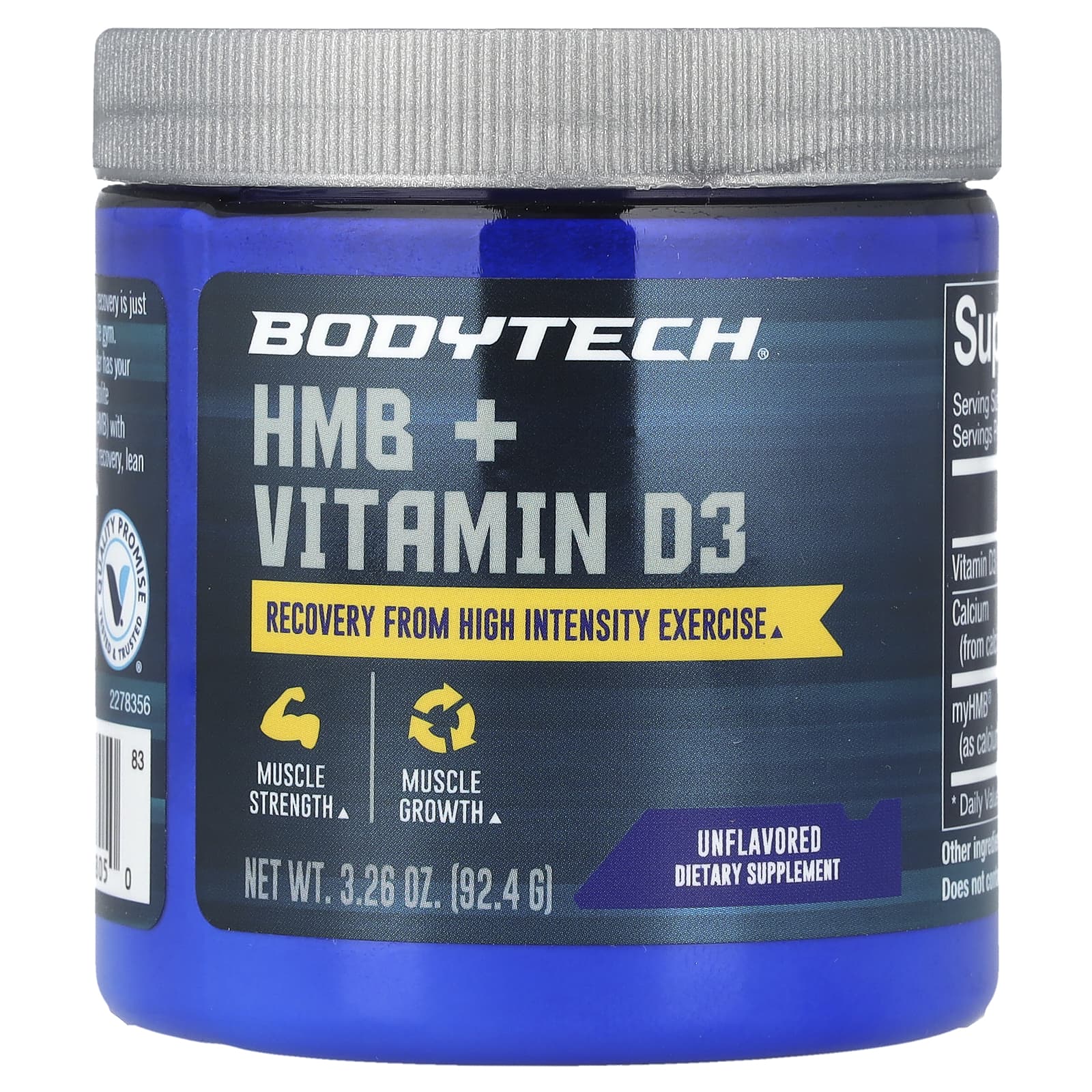 BodyTech HMB + Vitamin D3 for Enhanced Recovery & Strength - Image 1