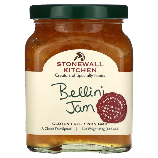 Stonewall Kitchen, Bellini Jam, 12.5 oz (354 g) - Image 1