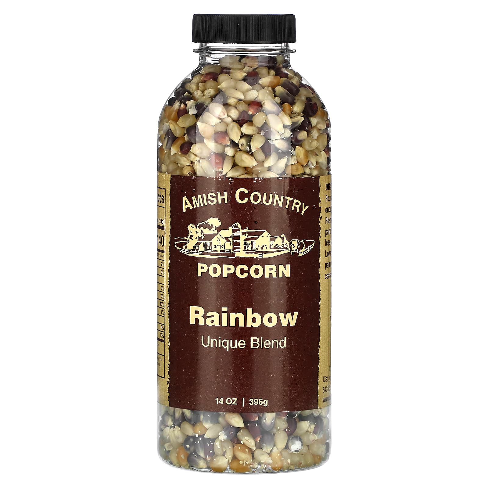Delicious Amish Country Rainbow Popcorn, 14 oz - Non GMO & Kosher - Image 1