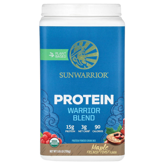 Sunwarrior, Warrior Blend, Protein, Maple French Toast, 1.65 lbs (750 g) - Image 1
