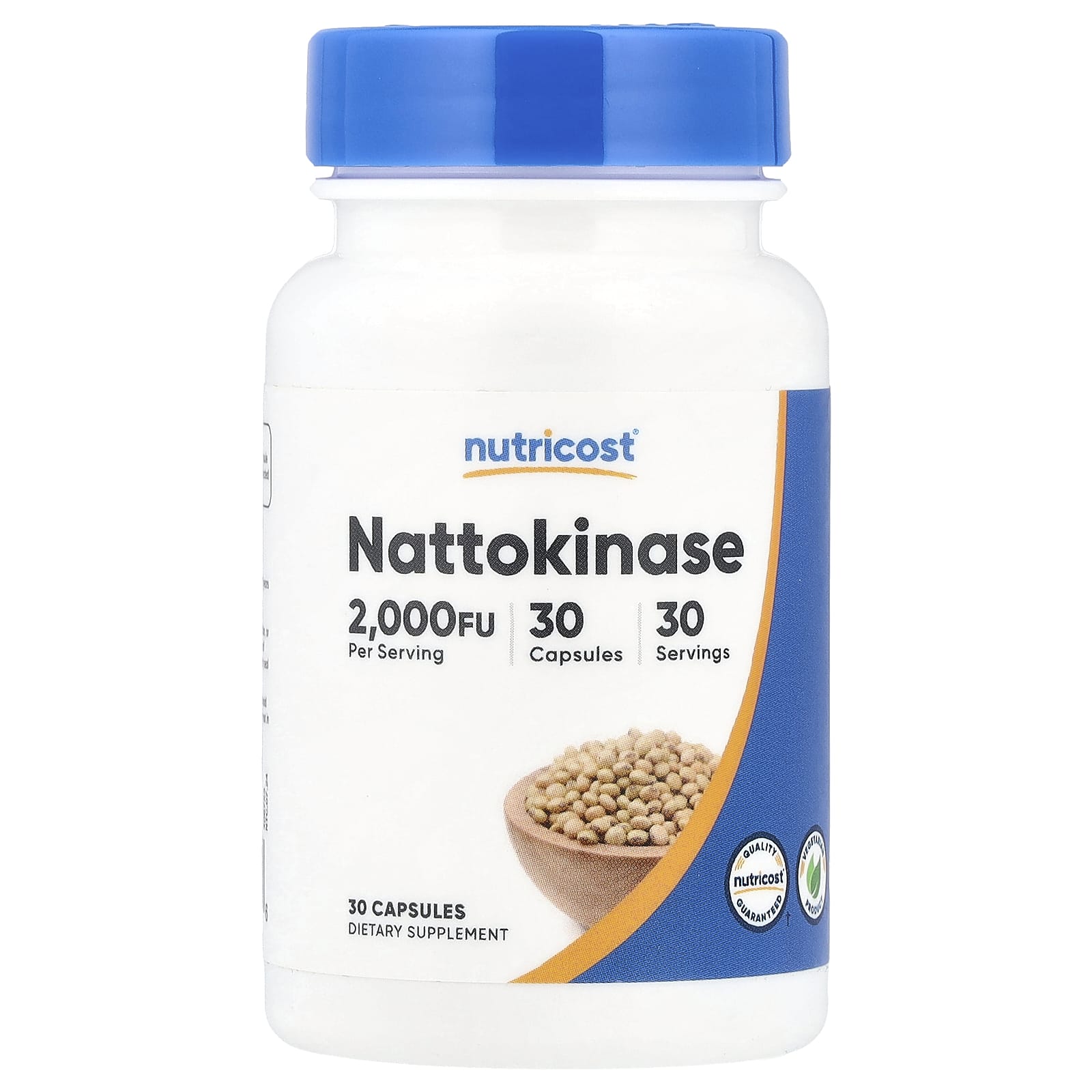 Nutricost, Nattokinase, 2,000 FU, 30 Capsules - Image 1
